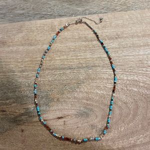 Kendra Scott Britt Gold Choker Necklace in Red Mix